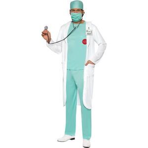 Smiffys Mens Doctor Costume Set / Green/White